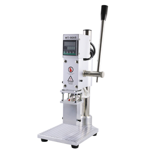 成品鞋钱包烫金烙印机PU皮革表带皮套LOGO标志文通小型手动压唛机