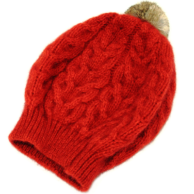 新西兰休闲可爱冬季羊毛针织帽子