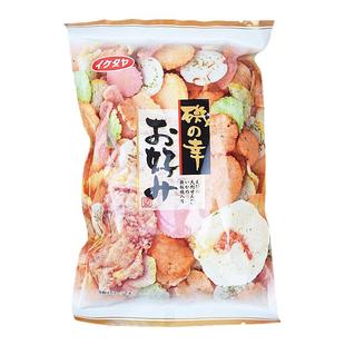 日本虾饼池田屋海鲜米饼营养什锦仙贝虾片进口膨化网红零食品小吃