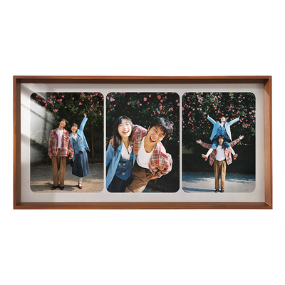 三联相框空框带玻璃摆台洗照片