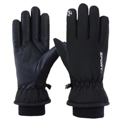 手套冬季男女保暖防寒电动车户外防雨滑雪手套男骑行触屏加绒加厚