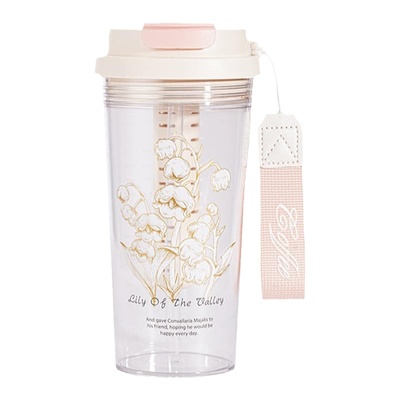 铃兰花随手杯火华塑料水杯