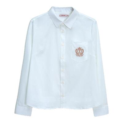 学院风衬衫女夏季新款时尚日系