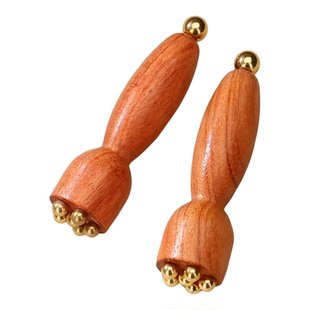 经络按摩梳小莲蓬黄铜按摩器脸部美容仪眼部拨筋棒点穴笔面部护肤