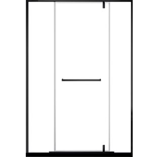 莱博顿一字形浴室隔断304不锈钢淋浴房卫生间玻璃门平开WPC隔断