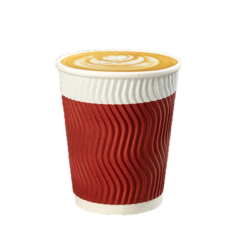 纸杯一次性杯子水杯隔热防烫整箱家用加厚加硬茶杯瓦楞杯热饮杯