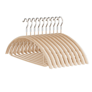 衣架家用挂衣无痕防肩角宿舍用学生晾衣撑加粗防滑不鼓包衣服挂架