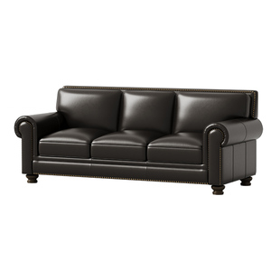 时余加尔顿沙发全真皮真皮大巴顿美式高端复古客厅大小户型皮沙发