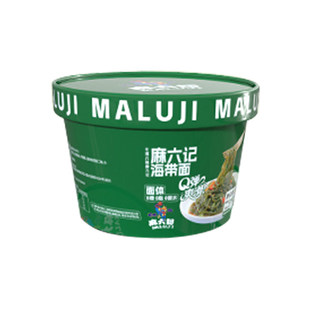 新品麻六记海带面257g*4桶面条拌面凉面即食夜宵懒人代餐速食桶装