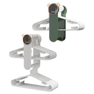 阳台衣架收纳神器免打孔晾衣架挂杆伸缩壁挂墙上挂衣收纳架置物架