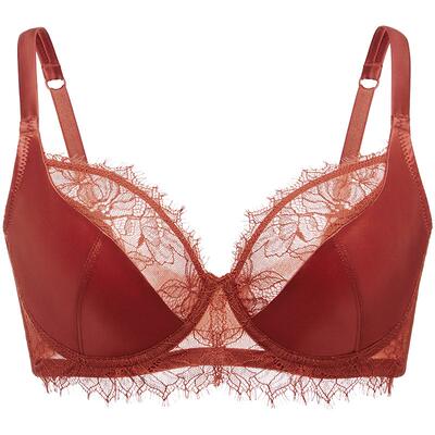 遐睫毛蕾丝胸大显小文胸