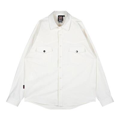 HEA 长袖外套夹克男宽松外穿复古休闲工装翻领工业百搭潮牌双口袋