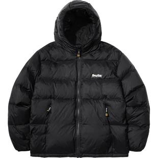 BEASTER简约字母连帽羽绒服男款无性别短款白鸭绒防风潮牌外套女