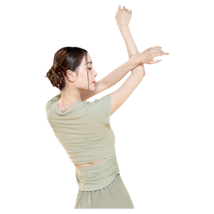 【清仓】花辰序古典舞修身长袖舞蹈服现代舞针织上衣练功服形体服