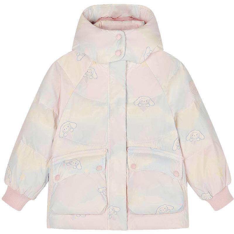 【美乐蒂联名】25冬新款波司登儿童羽绒服女童时尚短款可爱风外套