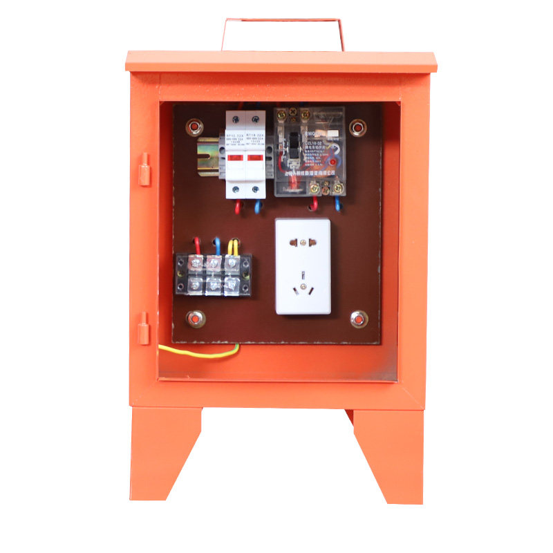 黄色工地电箱二级小电箱工业插头临时配电箱工地手提电箱电箱220V