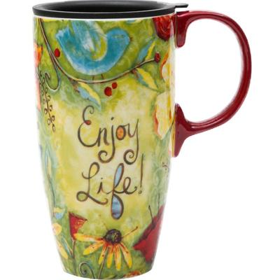 爱屋格林马克杯陶瓷带盖创意ins