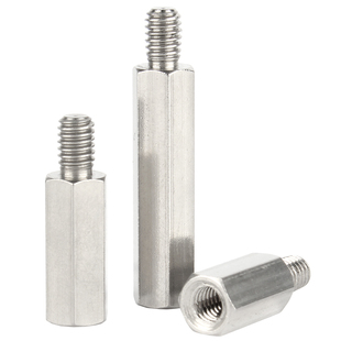 不锈钢单通六角螺柱单头接线柱隔离柱机箱主板螺丝支撑柱M2M3M4M5