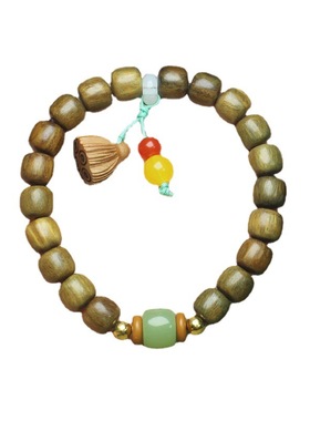 绿檀古风手串日常盘玩佛珠