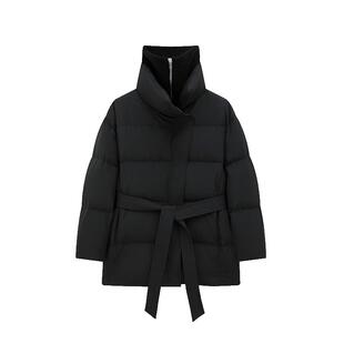【陈乔恩同款】羊织道奶油 90鸭绒毛织羽绒服女冬季加厚羽绒外套