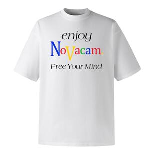 NOVACAM 美式vintage字母印花高街cleanfit国潮宽松基础短袖T恤