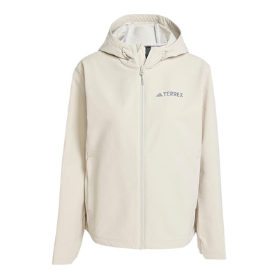Adidas/阿迪达斯正品2025女士户外保暖宽松软壳外套JV6235