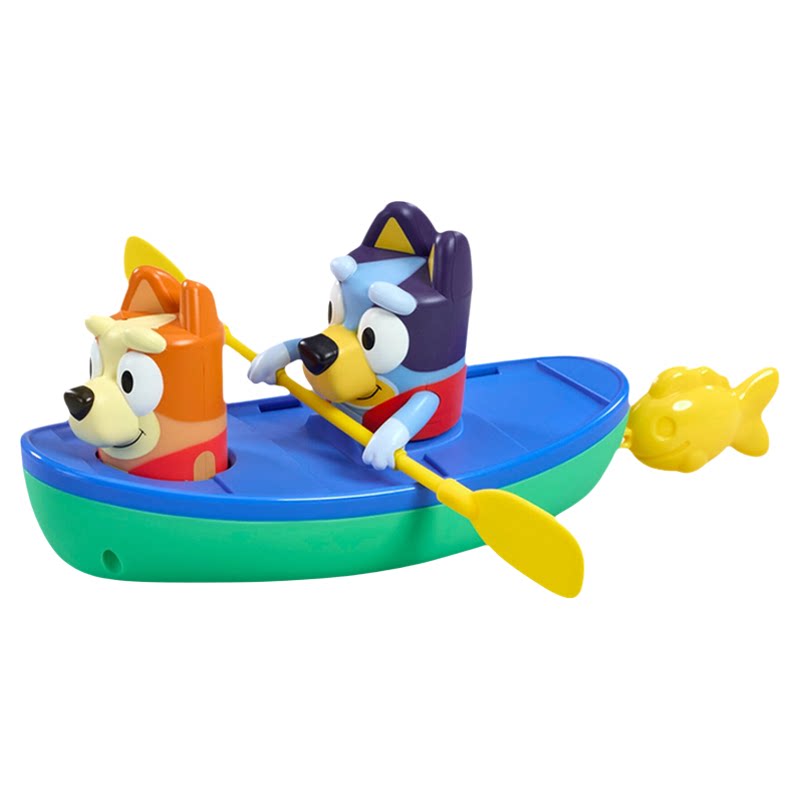 TOMY布鲁伊宾果划船发条回力戏水玩具儿童洗澡浴室玩水玩具1-2岁+