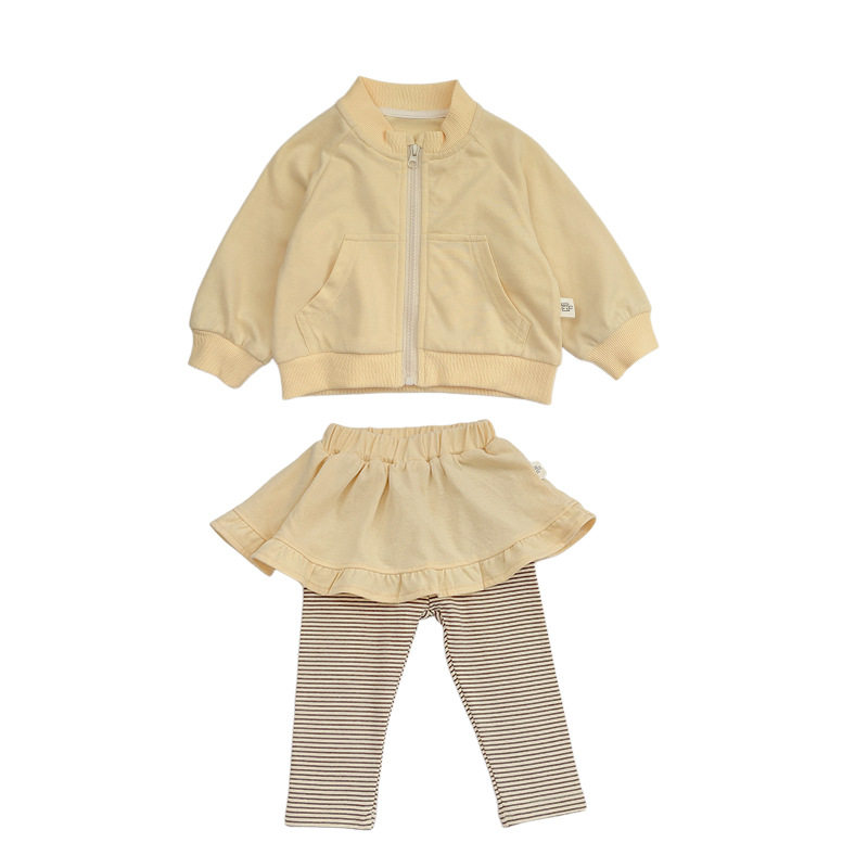 女童秋季棒球服打底裙裤两件套
