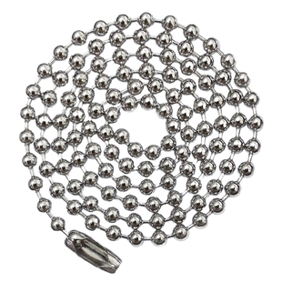 圆珠链颈链男士项链工作证件军牌狗牌挂链304不锈钢链子饰品吊牌