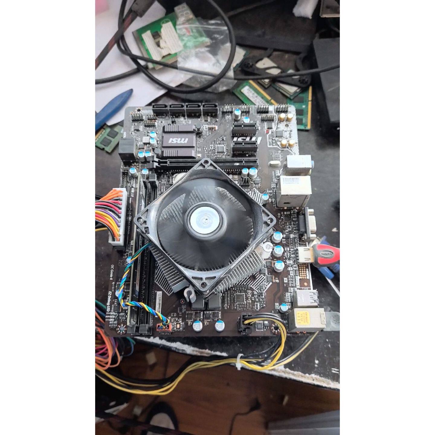 议价可维修微星B150MPROVH主板拆机下来的成色特别新接