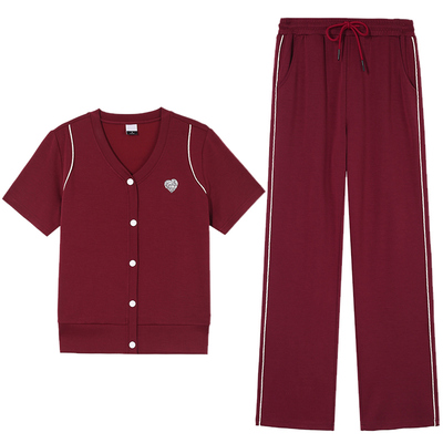 休闲运动服套装女夏季时尚显瘦
