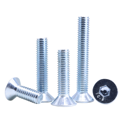 高强度镀锌沉头内六角螺丝
