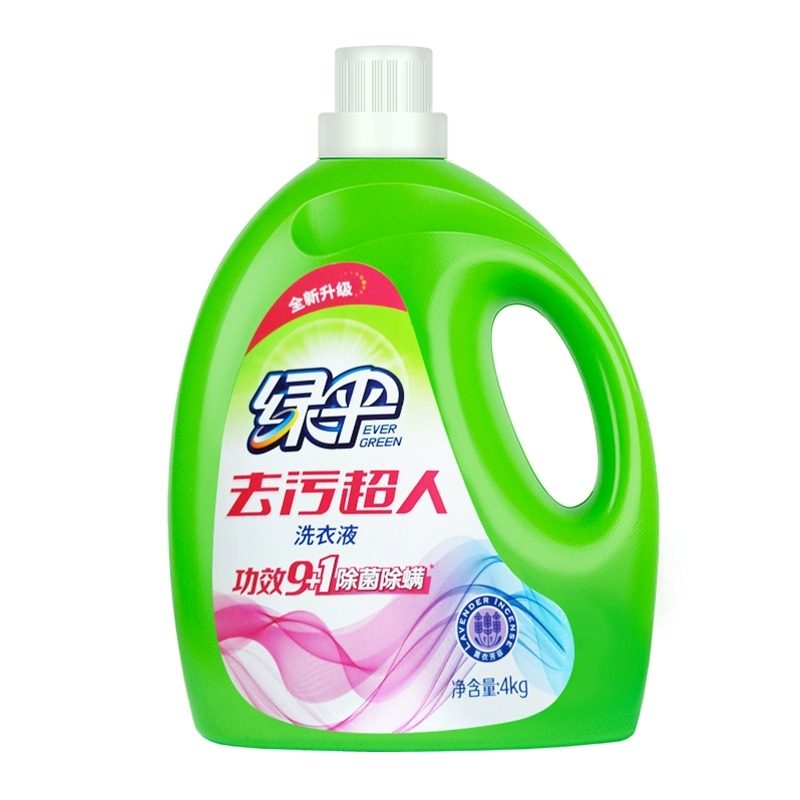 绿伞去污超人洗衣液4kg*3瓶深层