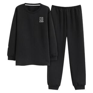 空气棉夹层睡衣男士春秋款加厚纯棉秋冬薄款夹棉家居服可外穿套装
