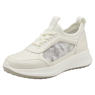 SKAP圣伽步秋季新商场同款撞色舒适女真皮运动休闲鞋AEK01CM3