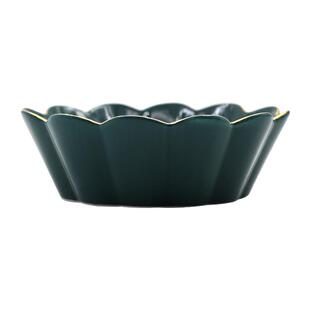 陶瓷碗釉下彩春韵餐具家用下午茶甜品碗创意高脚沙拉碗花边水果碗