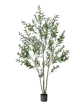 假绿植橄榄树室内大型高端轻奢装饰摆件高级感仿生绿色植物氛围树