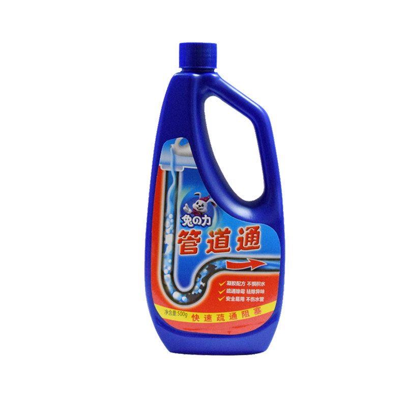 兔力管道通500ml*10瓶装管道疏通剂厕所马桶厨房油污下水道强力通