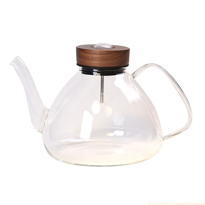 台湾宜龙感温烧水壶围炉煮茶耐热玻璃壶电陶炉煮茶壶1L泡茶家用