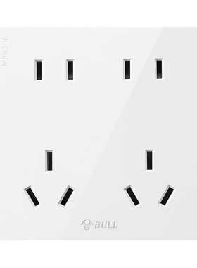 公牛86型10孔暗装墙壁开关插座