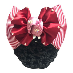 职业头花银行职业发网空姐头饰医院护士发夹酒店发饰粗细网兜包头