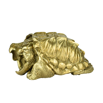 黄铜实心鳄龟手办模型摆件仿真