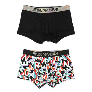 Armani/阿玛尼EA 男士鹰标2件装休闲四角内裤 EM000254 AF10798