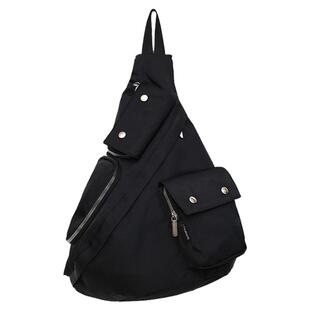 男士斜挎包潮牌弓箭包户外骑行背包工装胸包男款机能潮流斜肩挎包