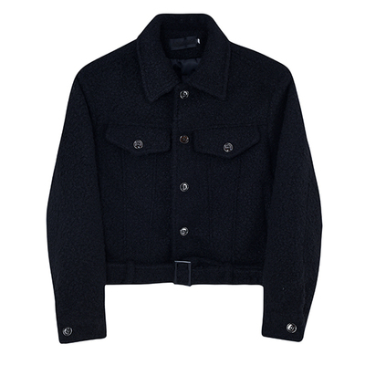 VE2秋冬短款小香风轻奢毛呢外套