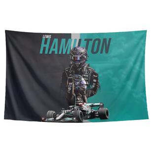 刘易斯汉密尔顿F1法拉利车队44周边赛车手装饰海报背景布挂布挂毯