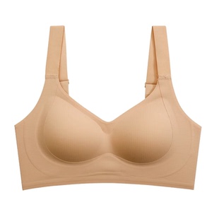 内衣女大胸显小防下垂收副乳无钢圈聚拢提拉上托无痕薄款文胸罩
