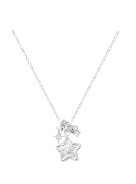 Yuffoni甜美五角星吊坠钛钢项链