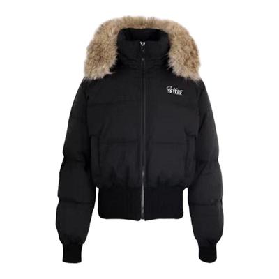 美式复古风收腰显瘦短款棉服