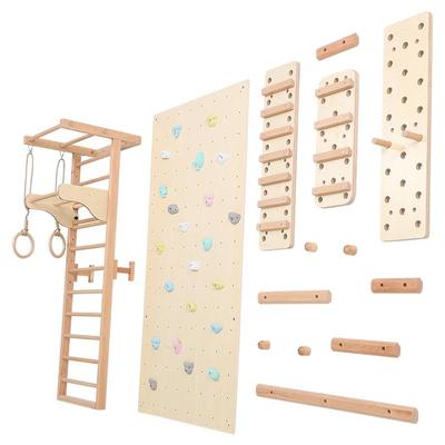 室内家用攀爬架木质感统训练器材